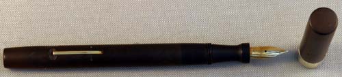 SHEAFFER FOUNTAIN PEN WITH SOLID 14K WIDE BAND